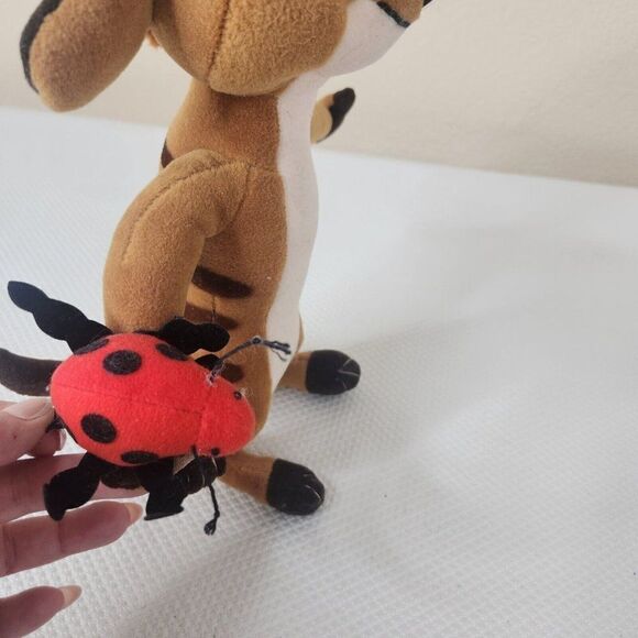 Vintage Disney Lion King Timon Lady Bug Meerkat Plush Stuffed Animal 12" - Picture 3 of 7